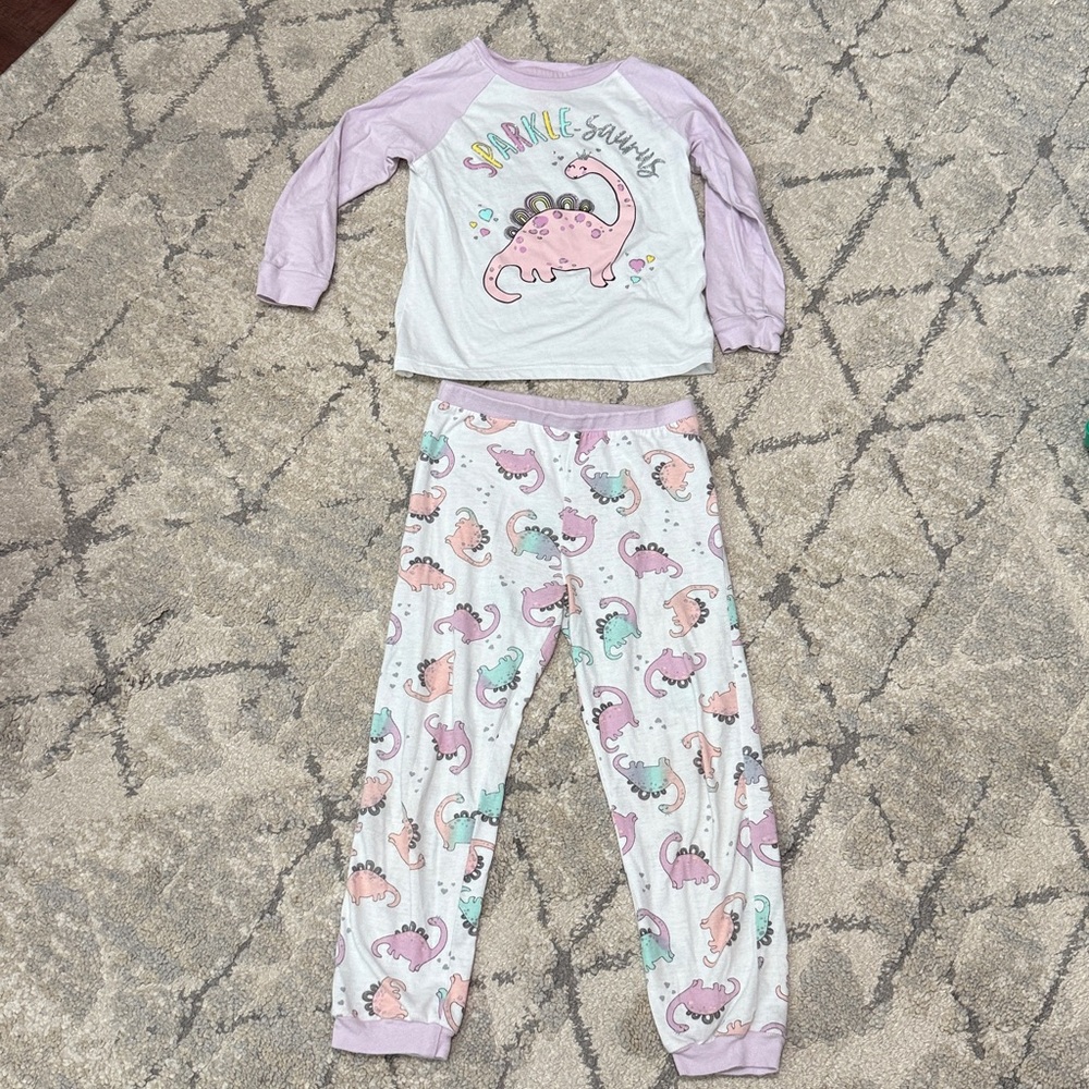 Sparkle Dinosaur Pajama Set
